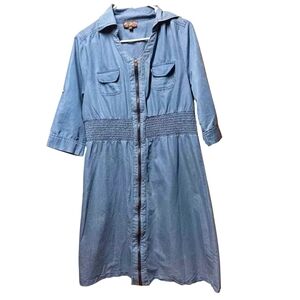 J Gee 3/4 Length Sleeve Dress EUC